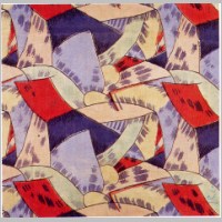 'Amenophis' textile design by Roger Fry, produced by Omega Workshops in 1913..jpg